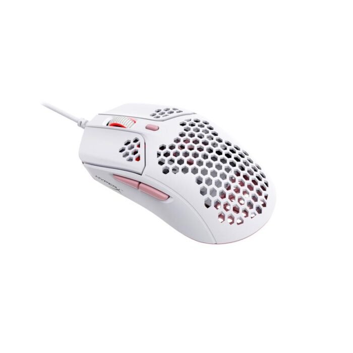 Геймърска мишка HyperX Pulsefire Haste, RGB, USB 2.0, Бял/Розов - Image 3