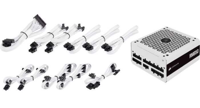 Захранващ блок Corsair RM850 White, 80+ GOLD 850W, Fully Modular - Image 5