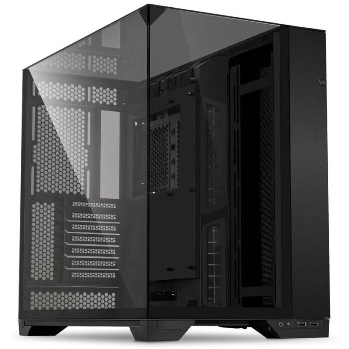 Кутия Lian Li O11 Vision Mid-Tower, Tempered Glass, Черна - Image 1