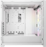 Кутия Corsair iCUE 5000D RGB Airflow Mid Tower, Tempered Glass, Бяла - Image 6