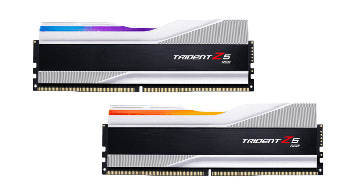 Памет G.SKILL Trident Z5 Silver RGB 32GB(2x16GB) DDR5 6000MHz F5-6000J3636F16GX2-TZ5RS - Image 1
