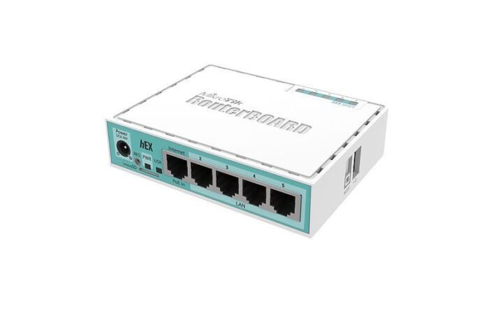 Рутер MiKrotik RB750GR3 HEX, 5 x 10/100/1000 Mbps, PoE, Бял - Image 1