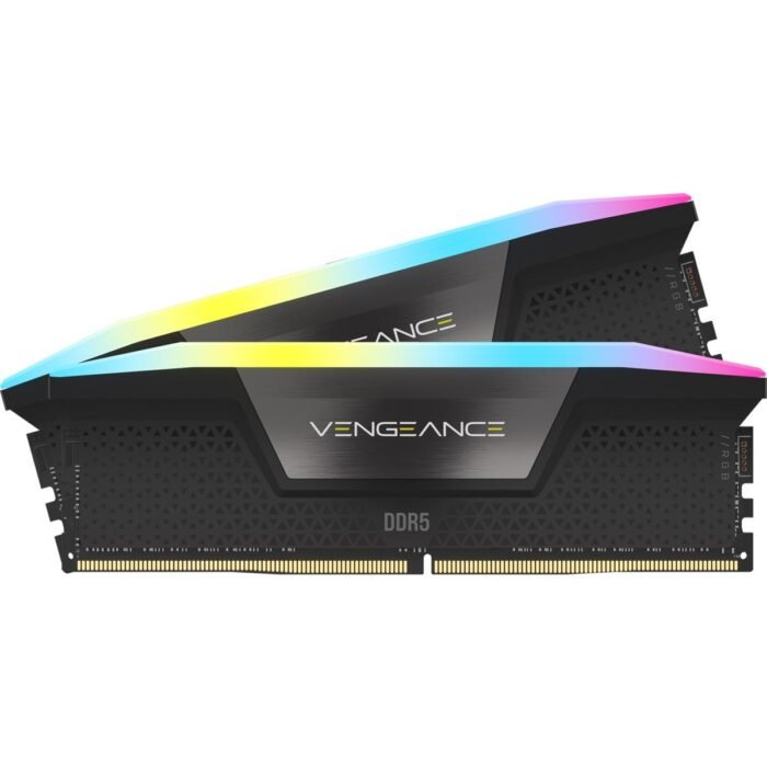 Памет Corsair Vengeance Black RGB 32GB(2x16GB) DDR5 6000MHz CMH32GX5M2E6000C36 - Image 1