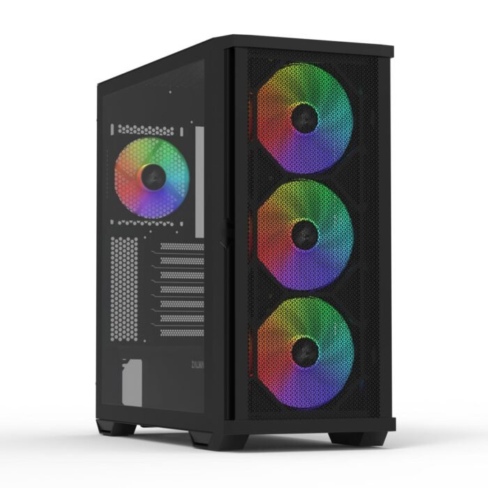 Кутия ZALMAN Z10 PLUS, Tempered Glass, RGB Mid-Tower, Черна - Image 2