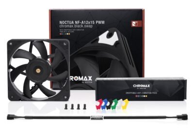 Вентилатор Noctua 120mm NF-A12x25-PWM chromax black swap - Image 3