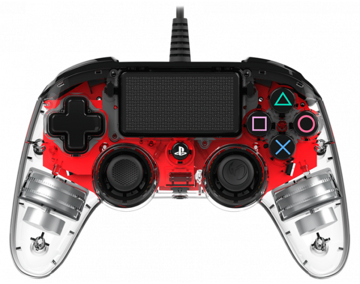 Жичен геймпад Nacon Wired Illuminated Compact Controller Red, Червен - Image 1