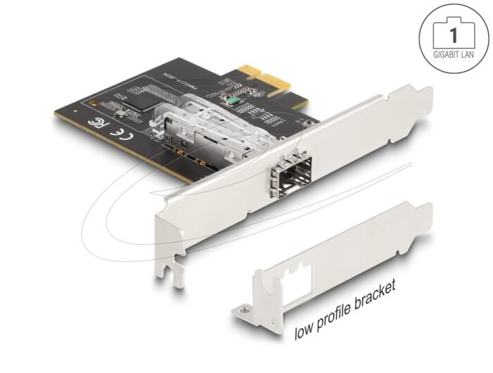 Мрежова карта Delock PCI Express x1 Network Card Gigabit LAN 1 x SFP i210 - Image 3