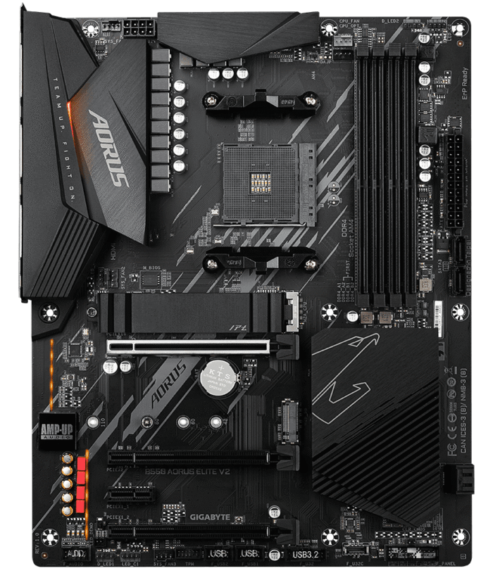 Дънна платка GIGABYTE B550 AORUS ELITE V2 Socket AM4 - Image 1