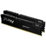 Памет Kingston FURY, Beast Black, 32GB(2x16GB), DDR5, 5200MHz, KF552C40BBK2-32