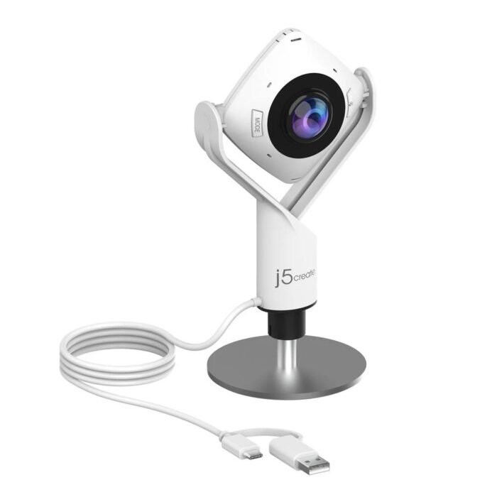 Уеб камера j5create JVCU360 All Around UltraHD,1080p, микрофон, USB, 360° - Image 1