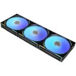 Вентилатори Lian-Li UNI AL120 V2 ARGB PWM, 3 броя в комплект, Включен контролер, Черен - Image 2