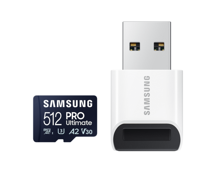 Карта памет Samsung PRO Ultimate, microSDXC, UHS-I, 512GB, Адаптер, USB четец - Image 1