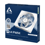 Вентилатор ARCTIC P14 PWM White/Transparent, 140мм - Image 4