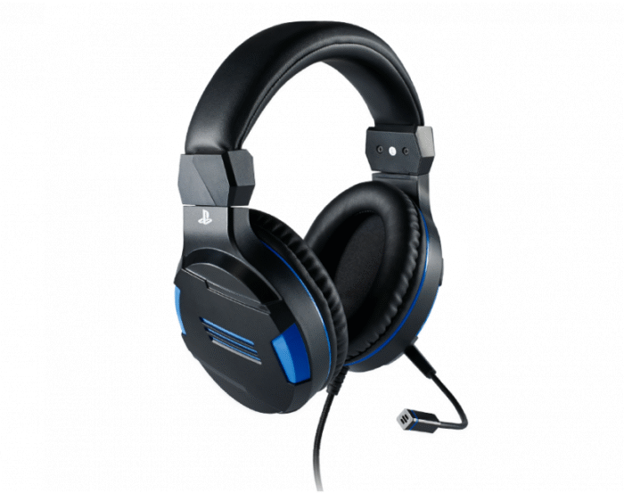 Геймърски слушалки Nacon Bigben PS4 Official Headset V3, Микрофон, Черен/Син - Image 3