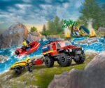 LEGO City - 4x4 Fire Truck with Rescue Boat - 60412 - Image 4