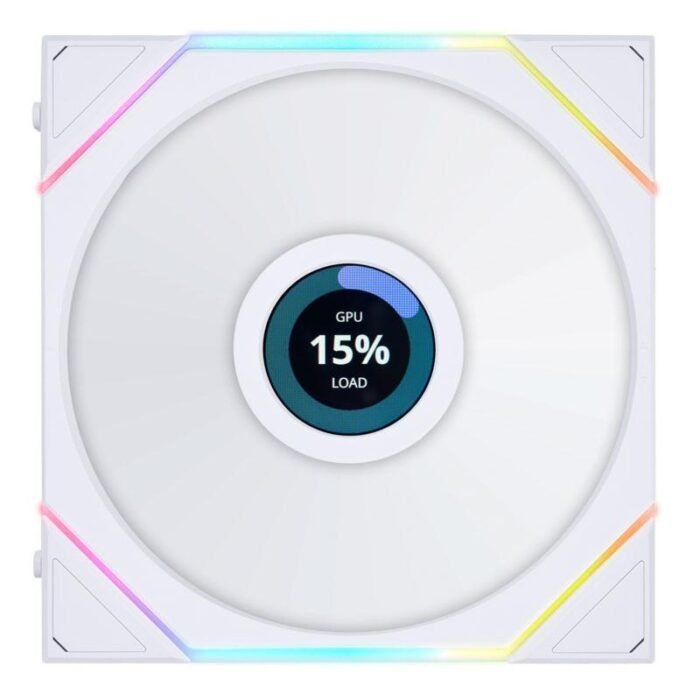 Вентилатор Lian Li UNI FAN TL Reverse LCD 140mm - White - Image 1