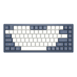 Геймърскa механична клавиатура Dark Project KD83A Ivory/Navy Blue RGB 75% - G3MS Sapphire Switches, PBT