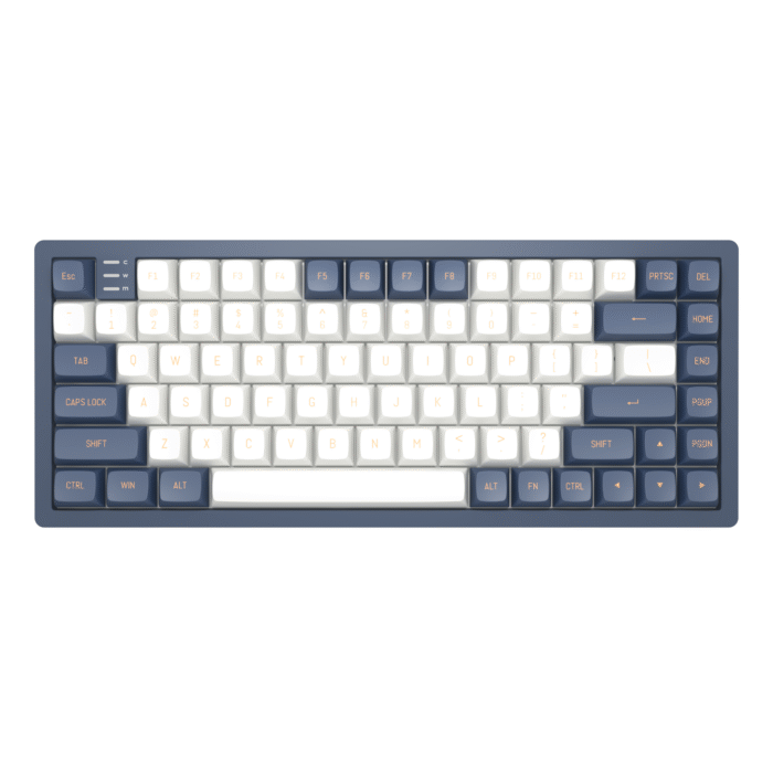 Геймърскa механична клавиатура Dark Project KD83A Ivory/Navy Blue RGB 75% - G3MS Sapphire Switches, PBT - Image 1
