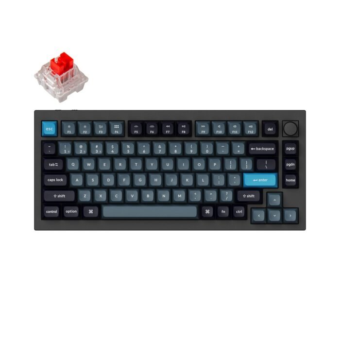 Клавиатура Keychron Q1 Pro Black-Blue QMK TKL K Pro Red Switch RGB LED PBT - Image 2