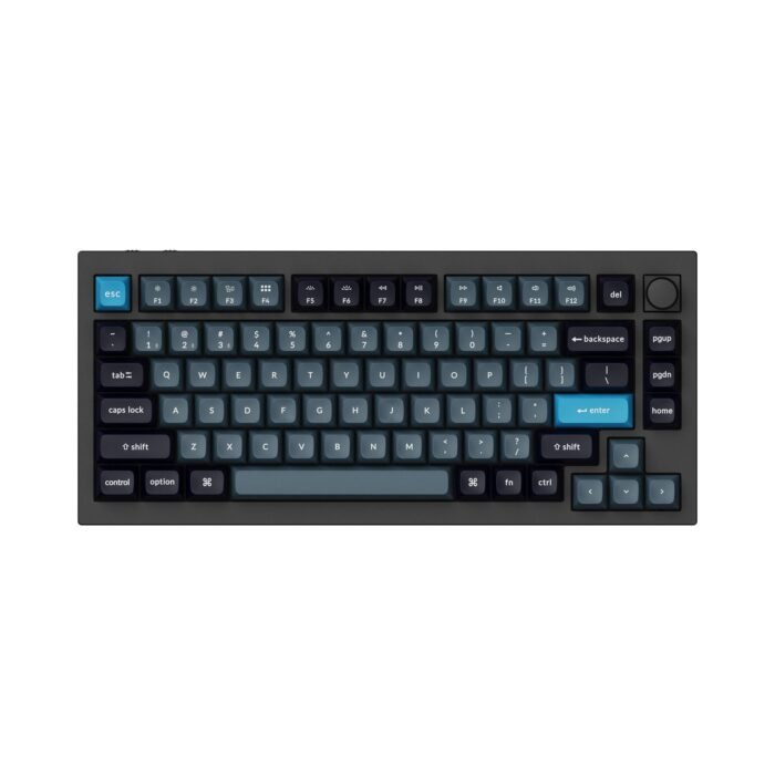 Клавиатура Keychron Q1 Pro Black-Blue QMK TKL K Pro Red Switch RGB LED PBT - Image 1