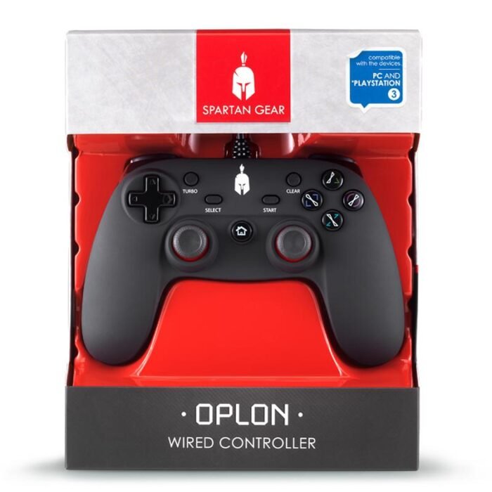 Жичен геймпад Spartan Gear Oplon, за PC и PS3, Черен - Image 4