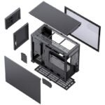 Кутия Jonsbo D31 Mesh Screen TG, mATX, Черен - Image 9