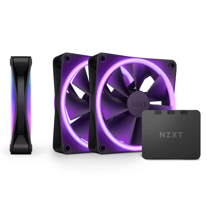 Комплект вентилатори NZXT F120 RGB Duo Black 3бр, RGB Контролер - Image 1