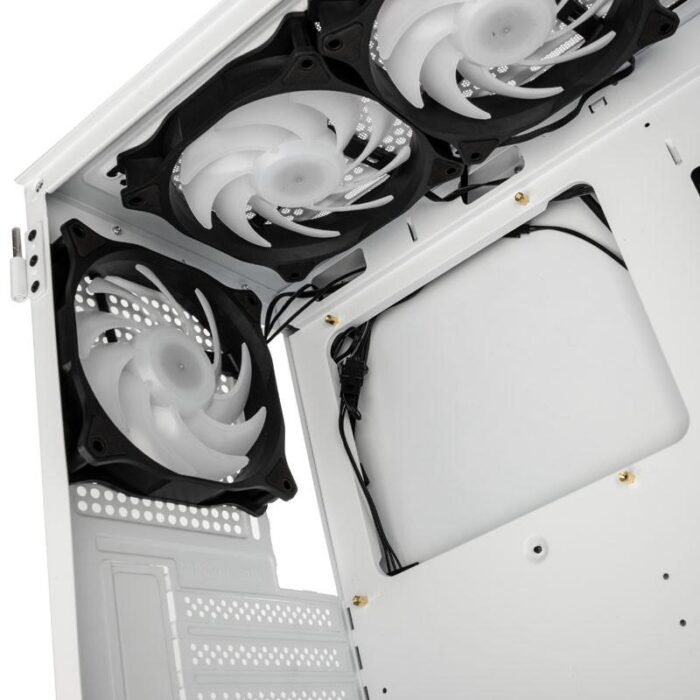 Кутия Kolink Observatory MX Mesh ARGB TG Mid-Tower, Бял - Image 10