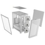 Кутия Corsair 3000D RGB Airflow Mid Tower, Бял - Image 4