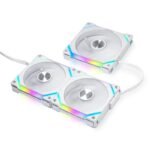 Вентилатори Lian-Li UNI SL120 V2 RGB PWM, 3 броя в комплект, Включен контролер, Бял - Image 3