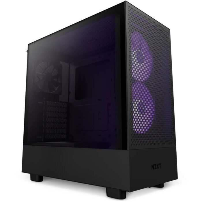 Кутия NZXT H5 Flow RGB Matte Black, Mid-Tower - Image 1