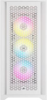 Кутия Corsair iCUE 5000D RGB Airflow Mid Tower, Tempered Glass, Бяла - Image 2