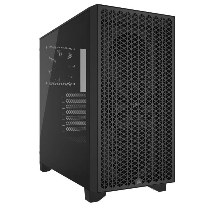 Кутия Corsair 3000D Airflow Mid Tower, Tempered Glass, Черна - Image 1