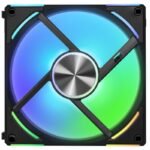 Вентилатор Lian Li UNI AL140 V2, ARGB, Черен - Image 2