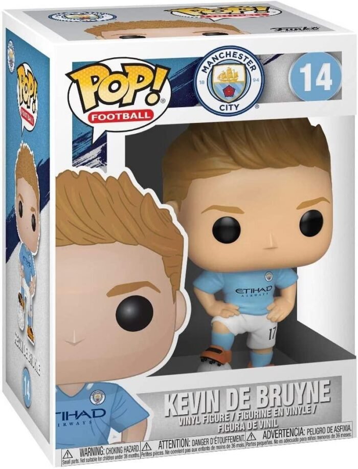 Фигурка Funko Pop Football, Manchester City, Kevin De Bruyne, #14 - Image 3
