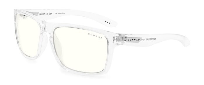 Компютърни очила GUNNAR Intercept Crystal, Clear, Бял - Image 1