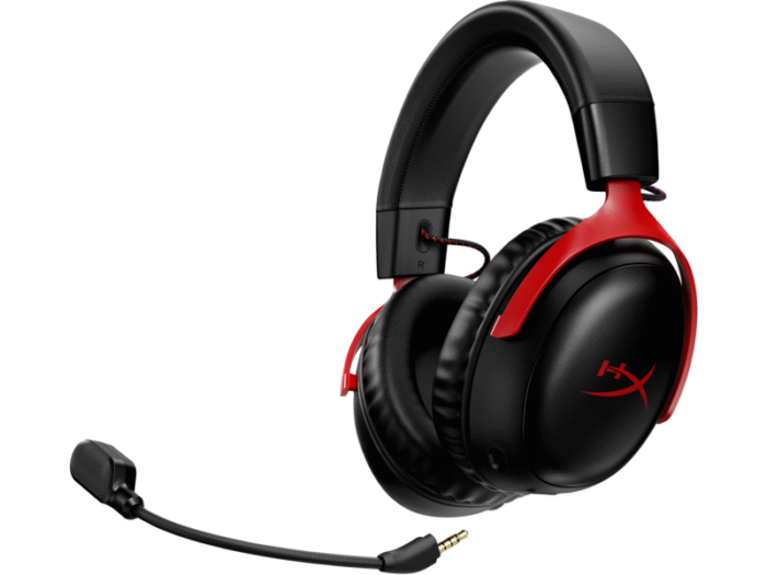 Геймърски слушалки HyperX, Cloud III, Безжични, Микрофон, Черно/Червено - Image 2