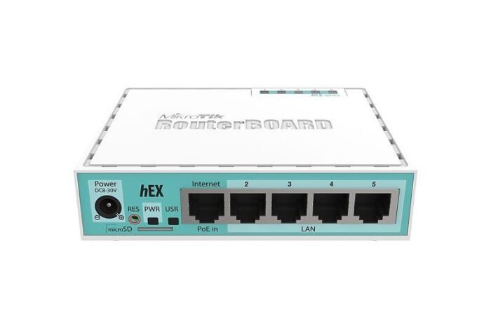 Рутер MiKrotik RB750GR3 HEX, 5 x 10/100/1000 Mbps, PoE, Бял - Image 2