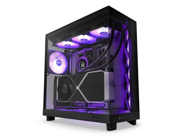 Кутия NZXT H6 Flow RGB Matte Black - Middle Tower - Image 1