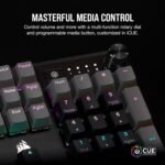 Геймърска механична клавиатура CORSAIR K70 Core RGB Corsair Linear Red Switch - Carbon Gray - Image 5