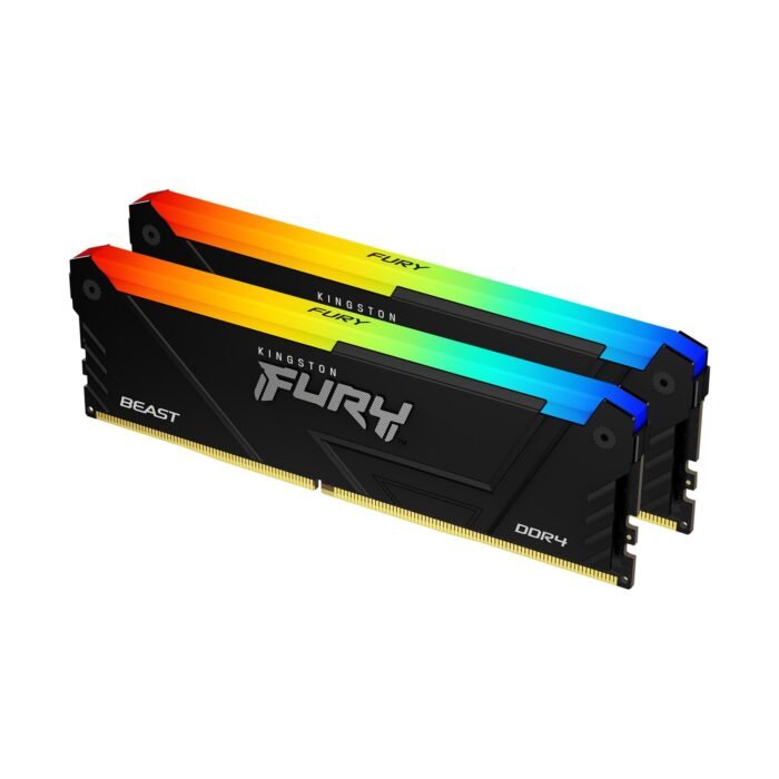Памет Kingston FURY Beast Black RGB 64GB(2x32GB) DDR4 3600MHz CL18 - Image 1