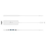 6-портов хъб j5create Mini Dock JCD373, USB, HDMI, SD, 3.5 mm jack - Image 2
