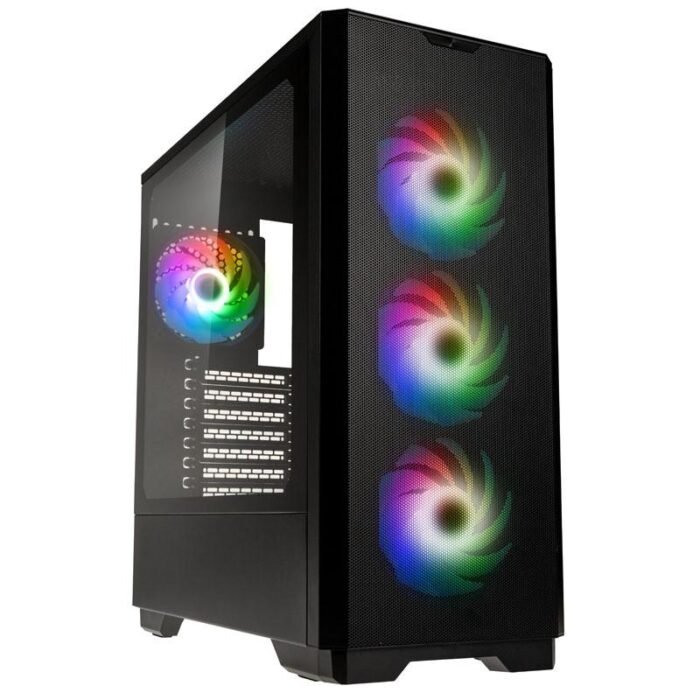 Кутия Kolink Unity Solar ARGB Mesh Mid-Tower, Black - Image 1