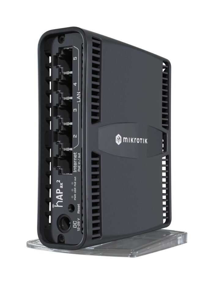 Рутер MikroTik hAP ax2 C52iG-5HaxD2HaxD-TC, 2.4/5GHz, Eternet LAN, Черен - Image 1
