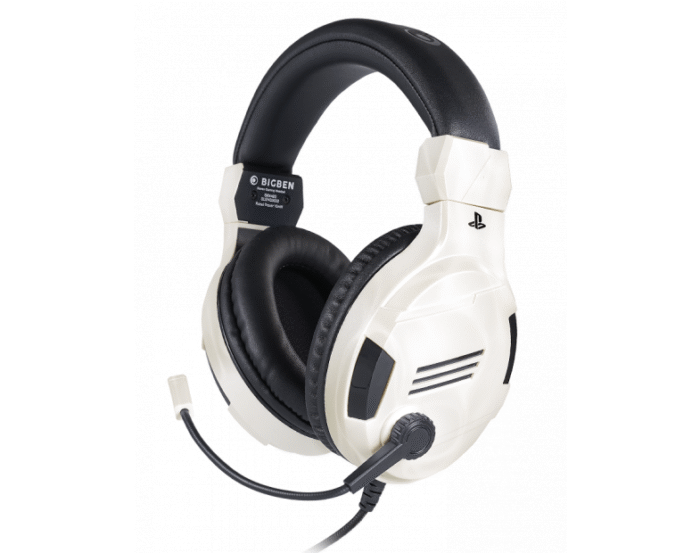 Геймърски слушалки Nacon Bigben PS4 Official Headset V3 White, Микрофон, Бял - Image 1