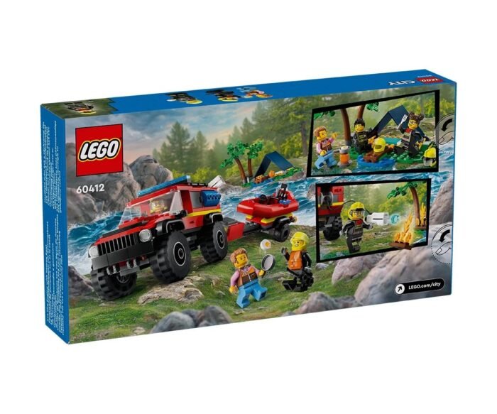 LEGO City - 4x4 Fire Truck with Rescue Boat - 60412 - Image 1