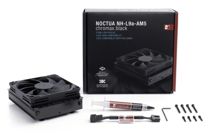 Охладител за процесор Noctua NH-L9A Chromax.black, сокет AM5 - Image 4