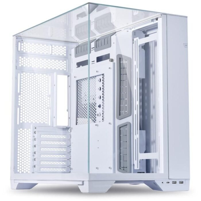 Кутия Lian Li O11 Vision Mid-Tower, Tempered Glass, Бял - Image 1