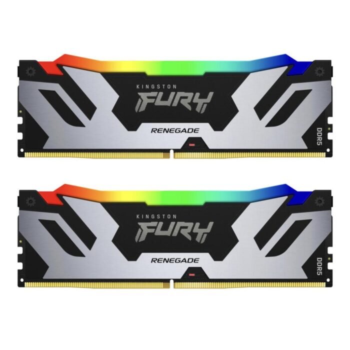 Памет Kingston Fury Renegade Silver RGB 32GB(2x16GB) DDR5 6400MHz KF564C32RSK2-32 - Image 1