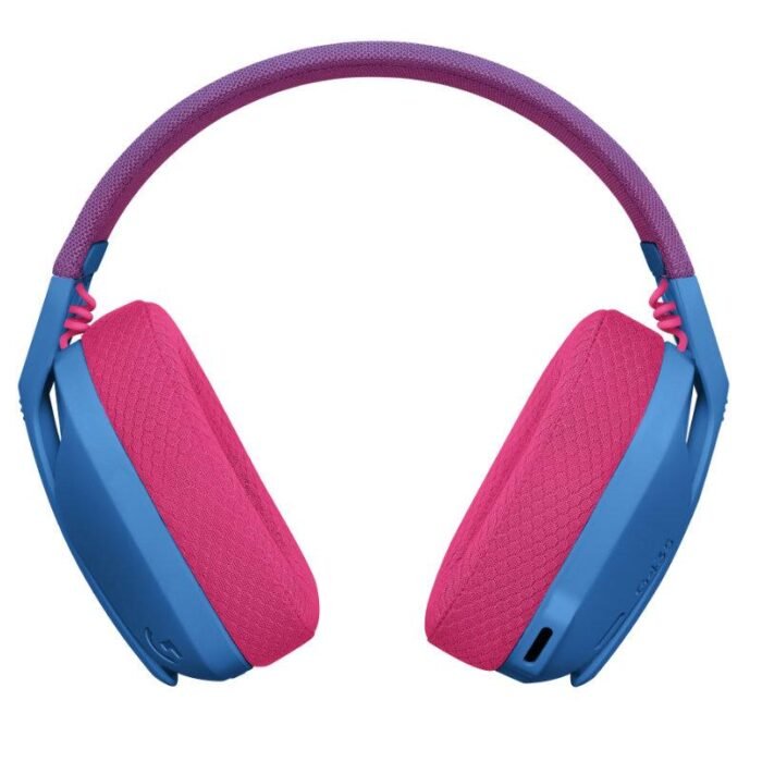 Геймърски безжични слушалки Logitech G435 Lightspeed Wireless, Микрофон, Син/Розов - Image 3